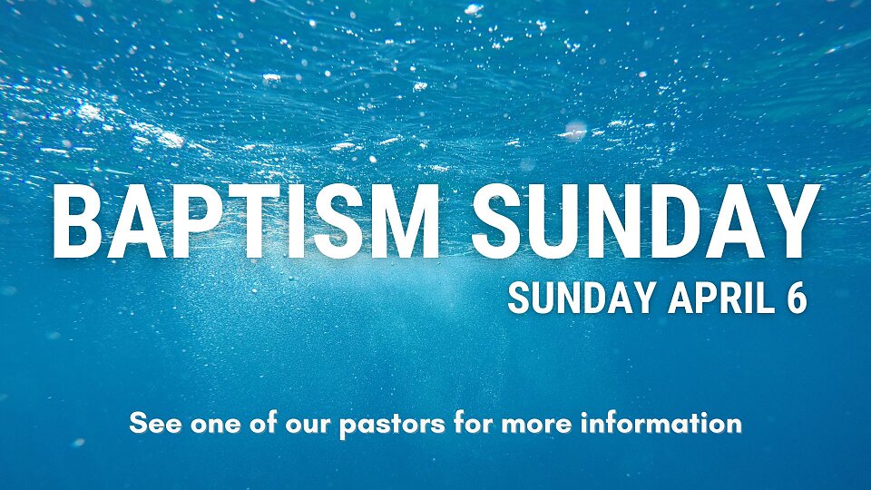 baptism sunday